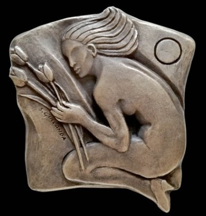 Potevi dirmelo così, fusione in ottone patinato, 140x150 - 2023